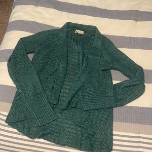 Drape front cardigan sweater
